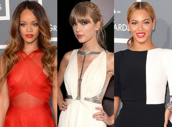Rihanna, Beyonce, Taylor Swift, Grammys Rihanna, Beyonce, Taylor Swift, Grammys